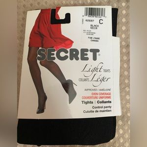 🍉Secret light tights size C black